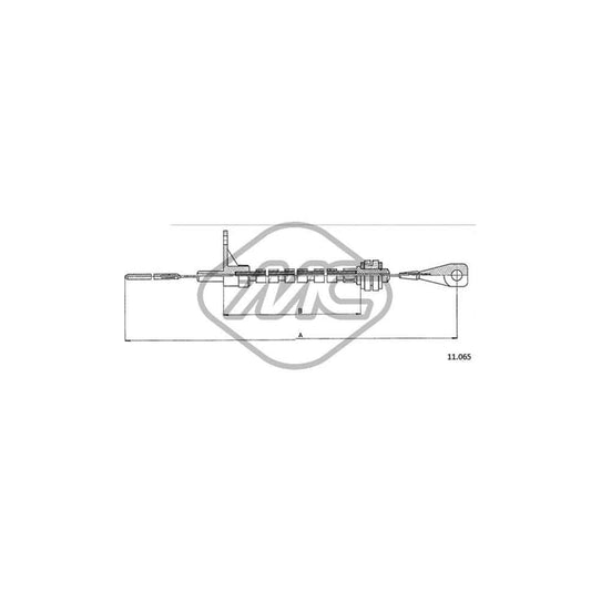 Metalcaucho 83814 Throttle Cable for VW TRANSPORTER