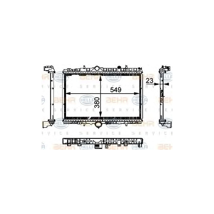 Hella 8MK 376 714-394 Engine Radiator