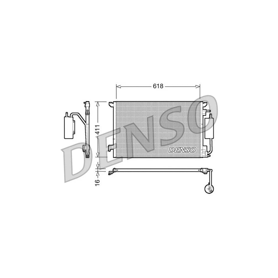 DENSO DCN20028 Air Conditioning Condenser