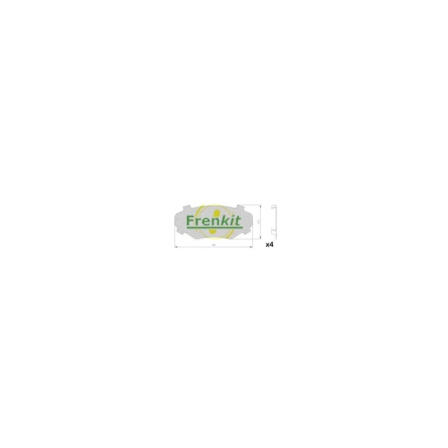 Frenkit 940027 Anti-Squeal Foil, Brake Pad (Back Plate)