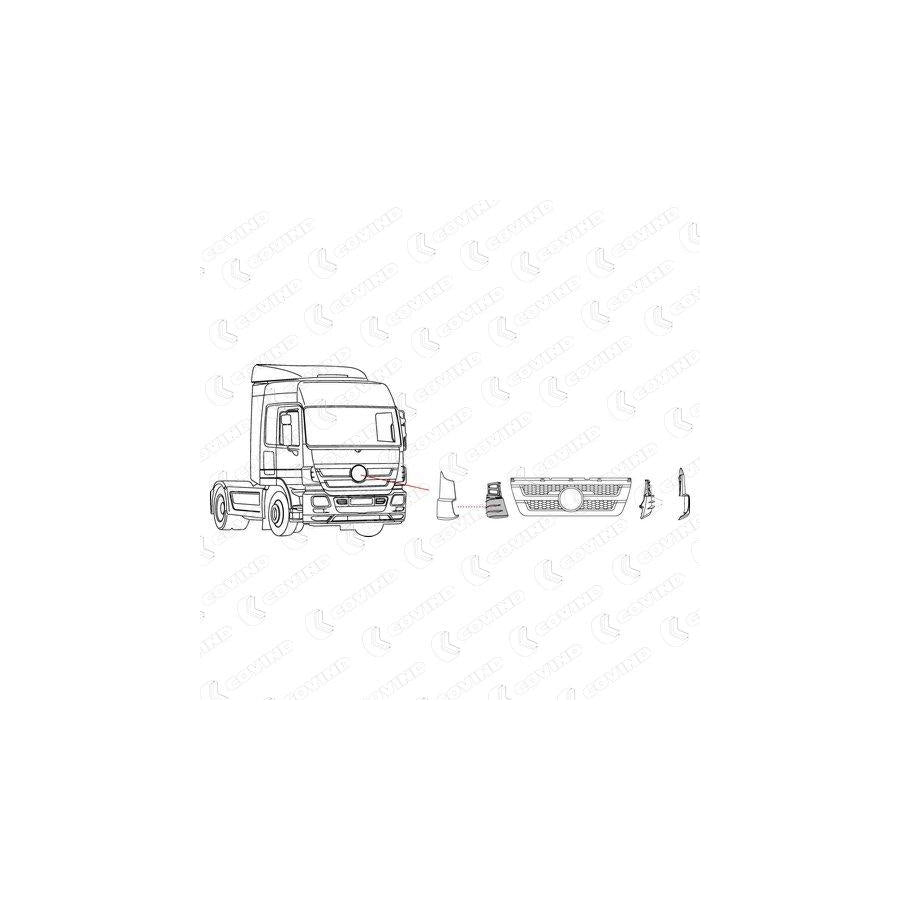 Covind 943/164 Air Deflector, Driver Cab