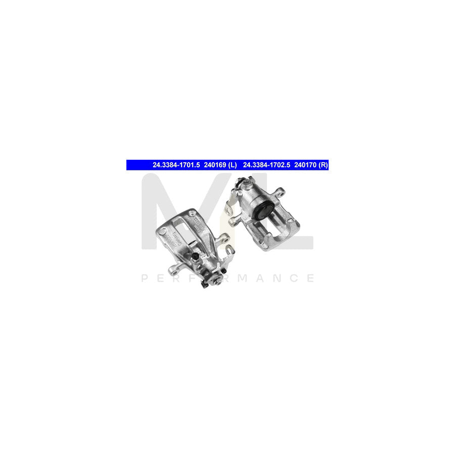 ATE 24.3384-1701.5 Brake Caliper for AUDI 80 without holder