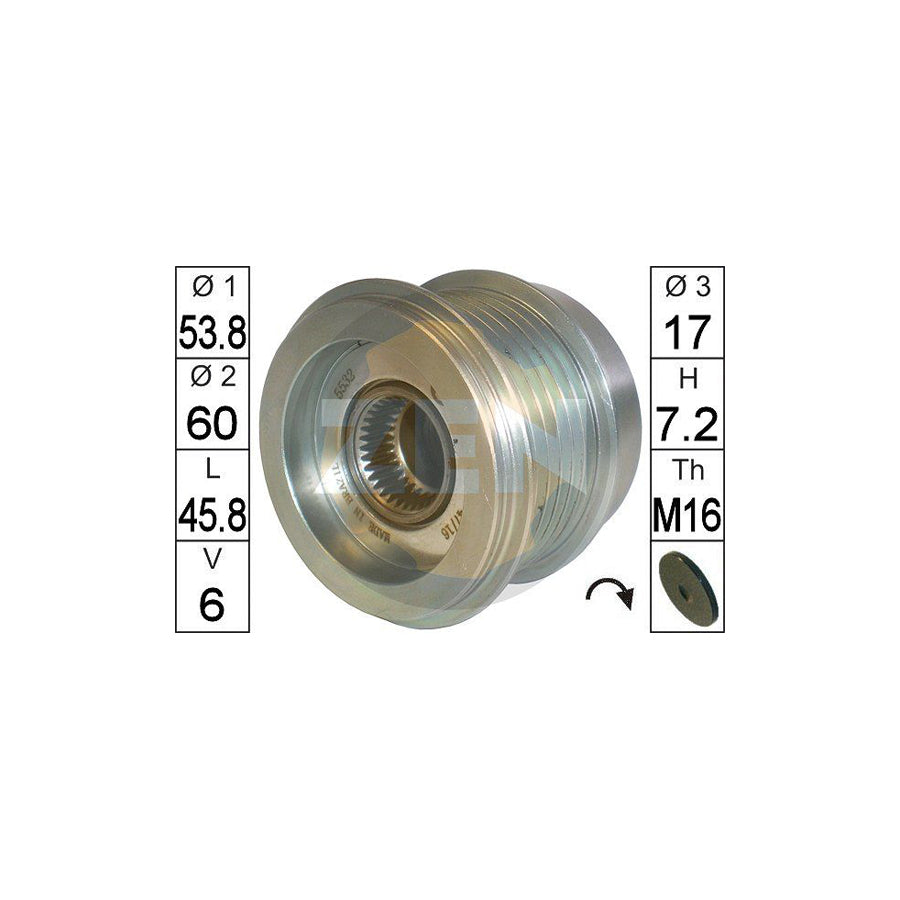 Era ZN5532 Alternator Freewheel Clutch