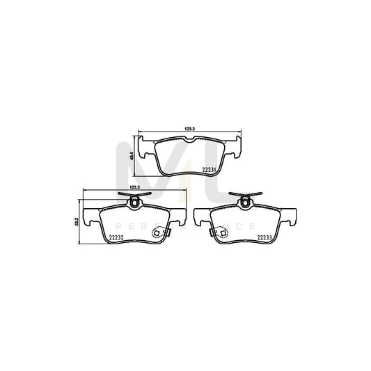 Hella 8DB 355 037-791 Brake Pad Set With Acoustic Wear Warning