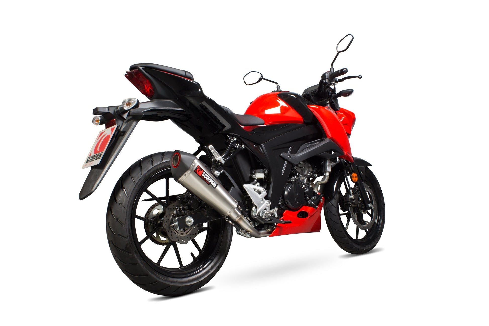 Scorpion RSI124SEO Suzuki Serket Taper Full System - Brushed Stainless Steel Sleeve (GSX-S 125 / GSX-S 150) | ML Performance US US