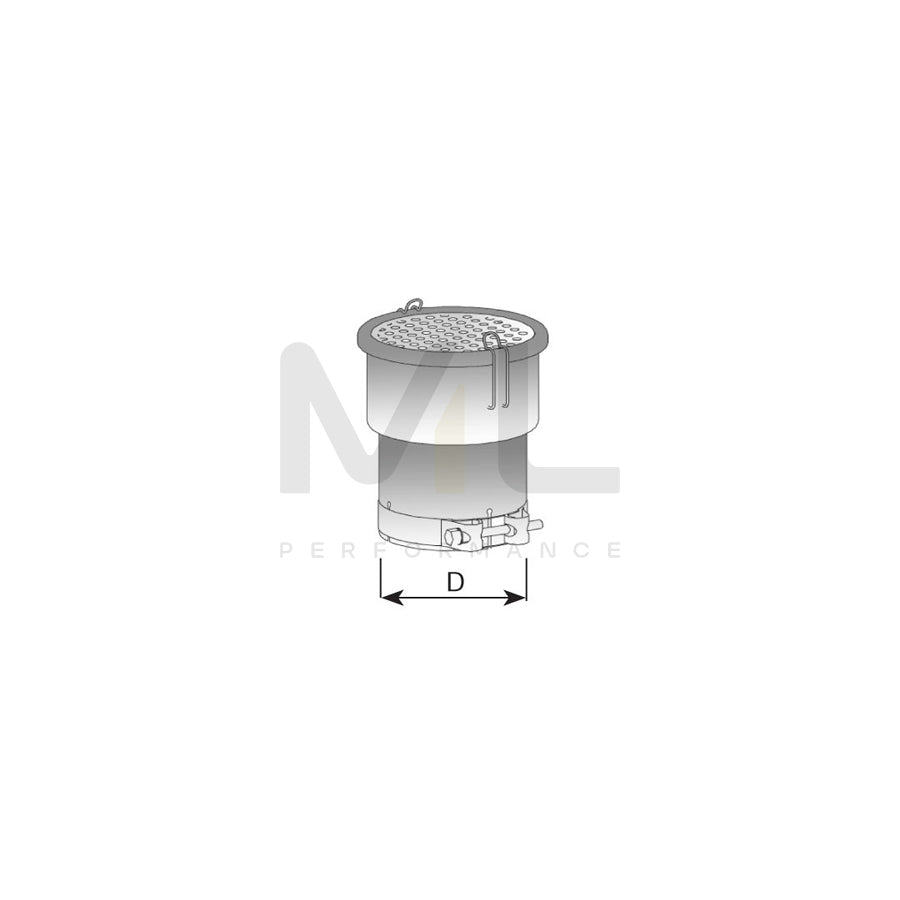 DINEX 40803 Exhaust tip 150mm