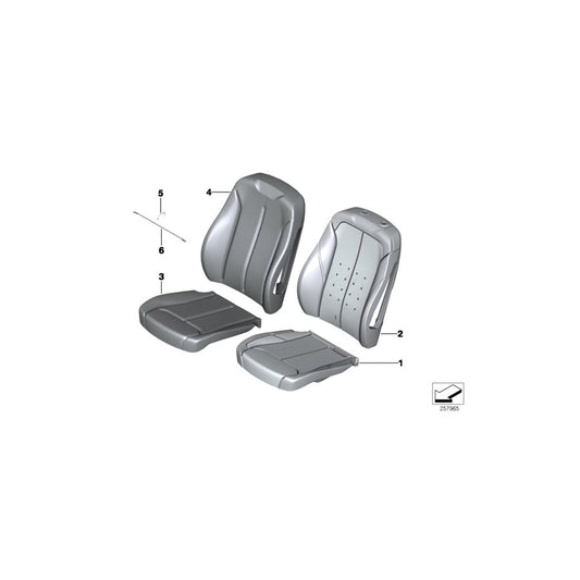 Genuine BMW 52107943221 F31 F36 Leather Cover For Basic Seat SATTELBRAUN (Inc. 328iX, 430d & 318dX) | ML Performance US Car Parts