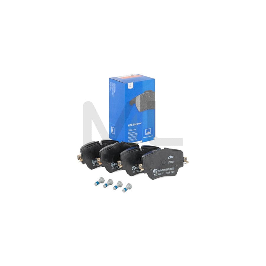 ATE 13.0470-2601.2 Brake pad set excl. wear warning contact, prepared for wear indicator, with brake caliper screws