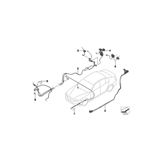 Genuine BMW 61129348767 F30 Battery Cable Positive, Below-Floor HYBRID (Inc. Hybrid 3) | ML Performance US Car Parts