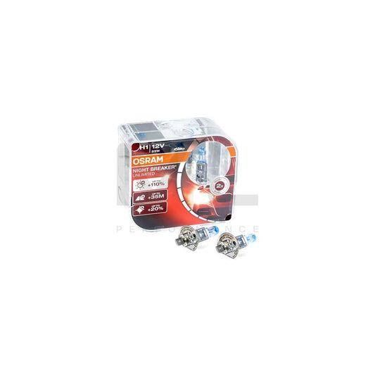 OSRAM NIGHT BREAKER UNLIMITED 64150NBU-HCB Bulb, spotlight H1 12V 55W P14,5s Halogen