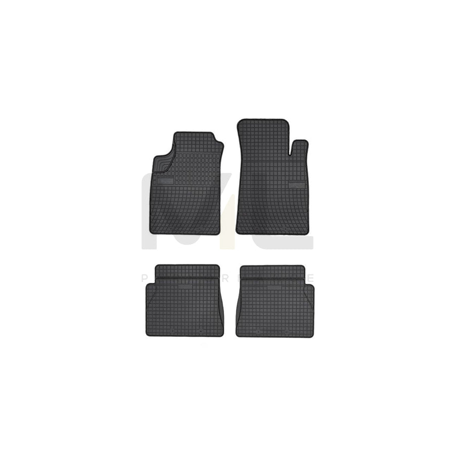 FROGUM Tailored 0649 Floor mat set for RENAULT KANGOO Elastomer, Front and Rear, Quantity: 4, Black, (LHD)