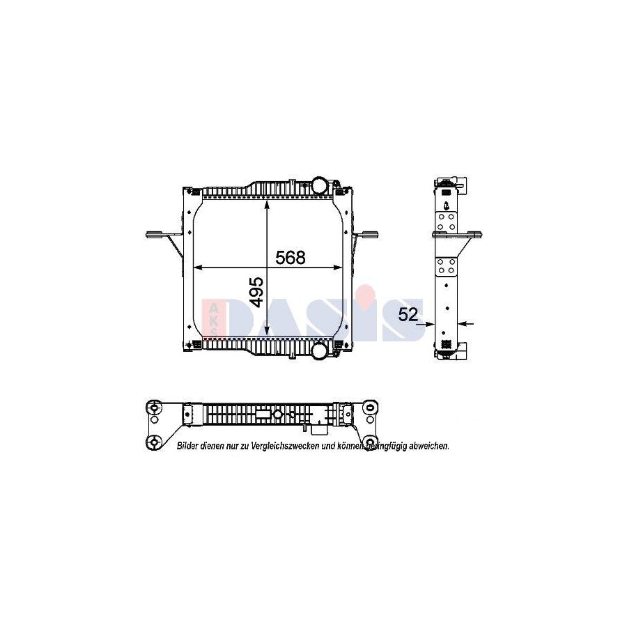 AKS Dasis 522022N Air Conditioning Condenser for Chrysler Le Baron