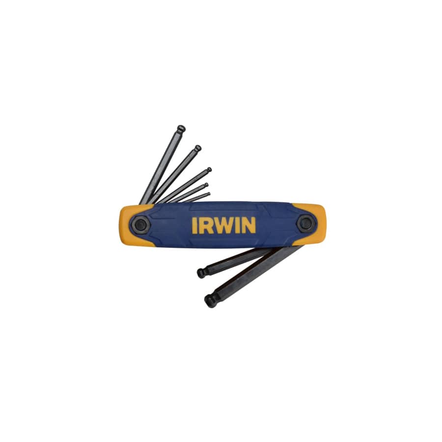 IRWIN® IRWT10769 Metric Folding Ball End Hexagon Key Set, 7 Piece
