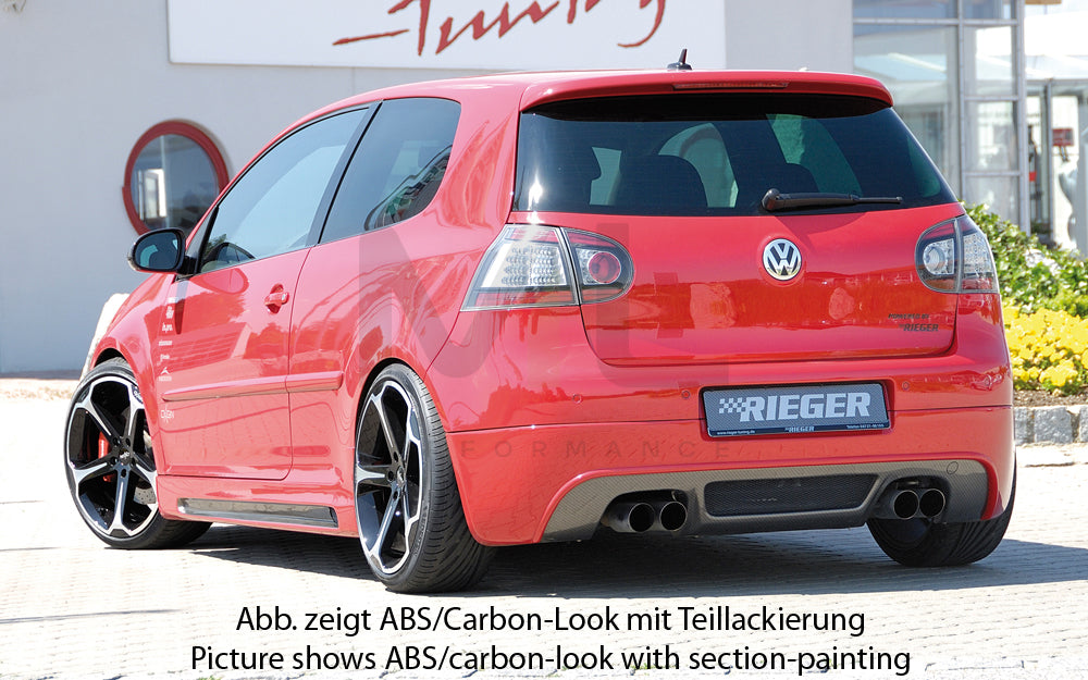 Rieger 00059408 VW Mk5 Golf Rear Diffuser 2 | ML Performance UK Car Parts
