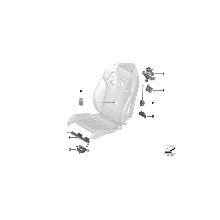 Genuine BMW 52107940457 G15 G16 G14 Grid, Backrest (Inc. 840i, 840dX & M850iX) | ML Performance US Car Parts