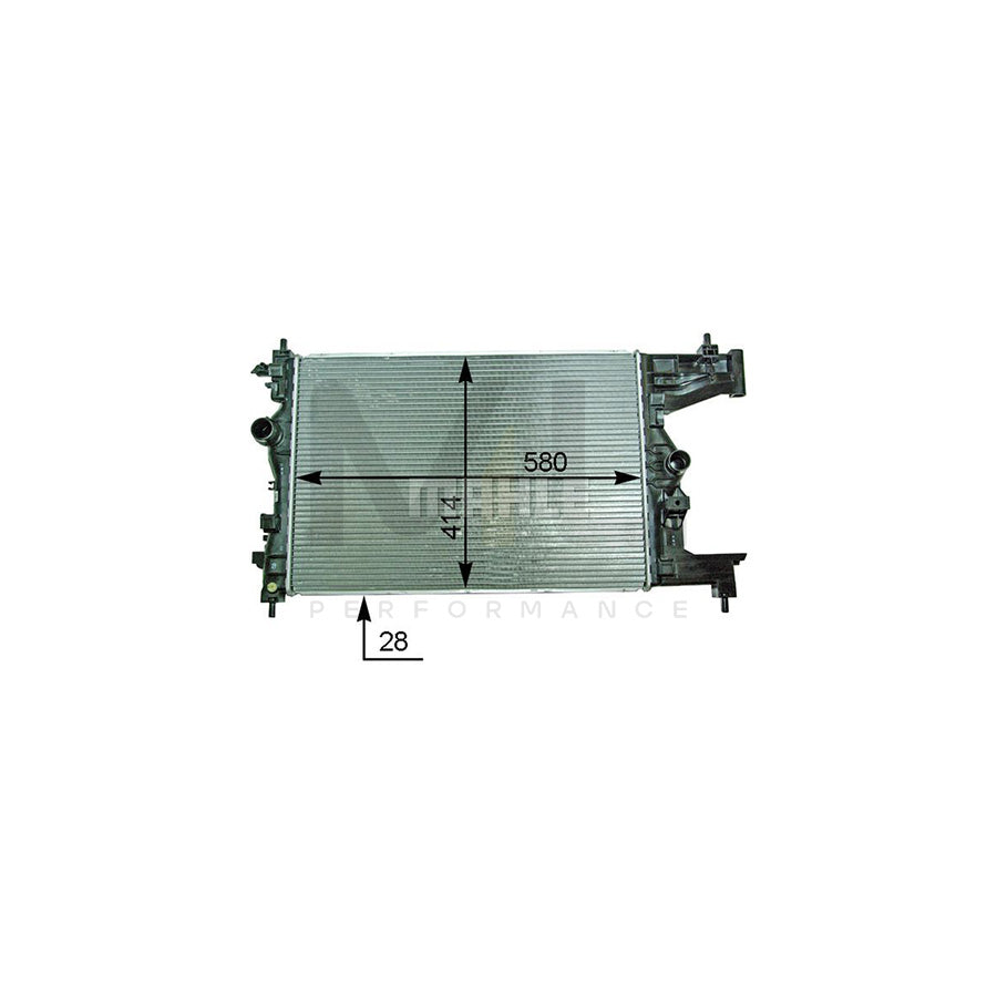 MAHLE ORIGINAL CR 2114 000P Engine radiator Brazed cooling fins, Manual Transmission | ML Performance Car Parts