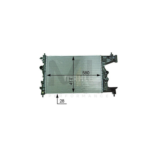 MAHLE ORIGINAL CR 2114 000P Engine radiator Brazed cooling fins, Manual Transmission | ML Performance Car Parts