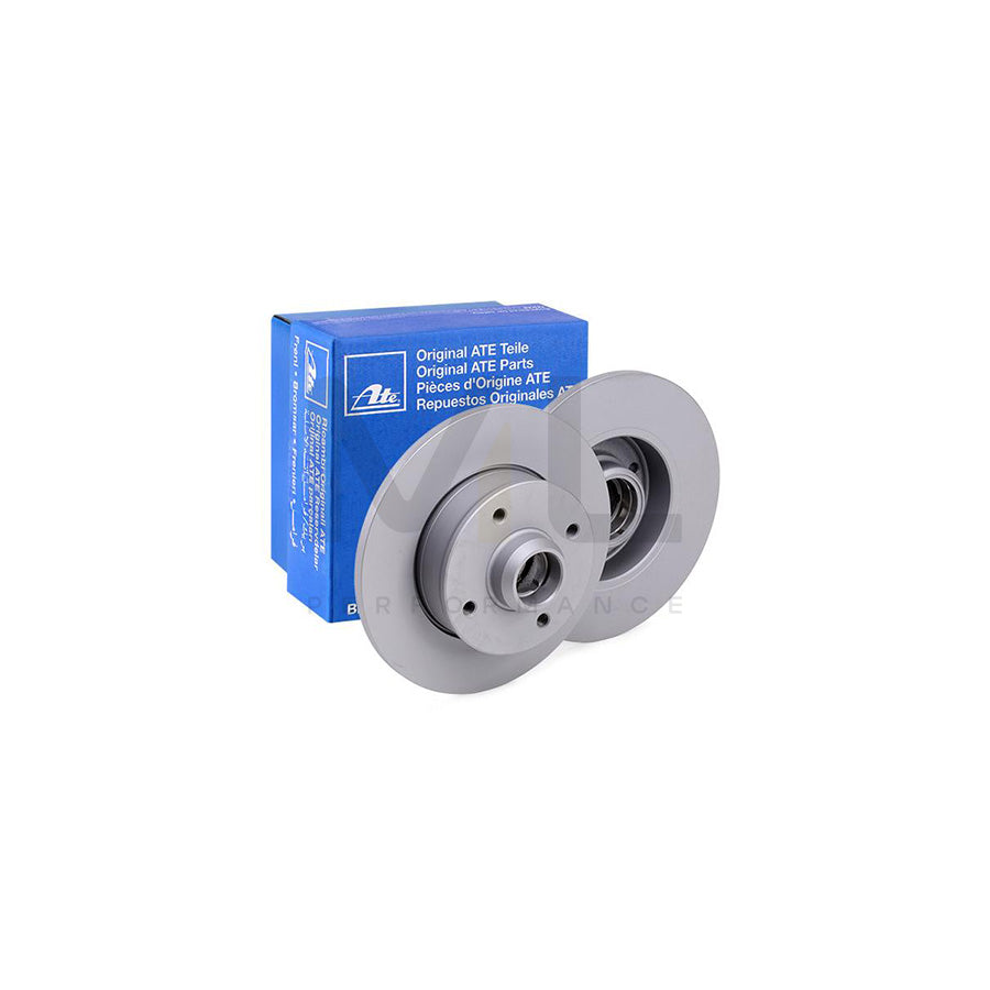 ATE 24.0110-0111.1 Brake Disc Solid, Coated, without ABS sensor ring, without wheel bearing  - 1 piece
