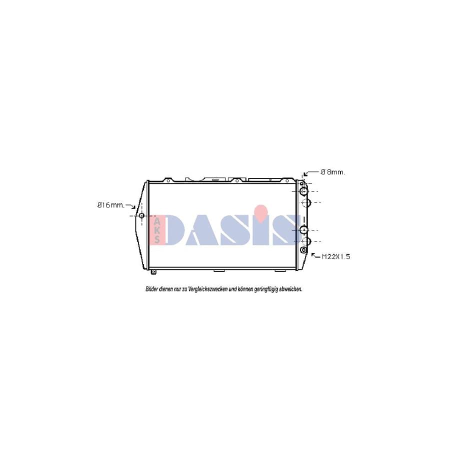 AKS Dasis 480750N Engine Radiator