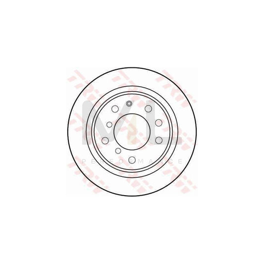 TRW DF1558 Brake Disc Solid | ML Performance Car Parts