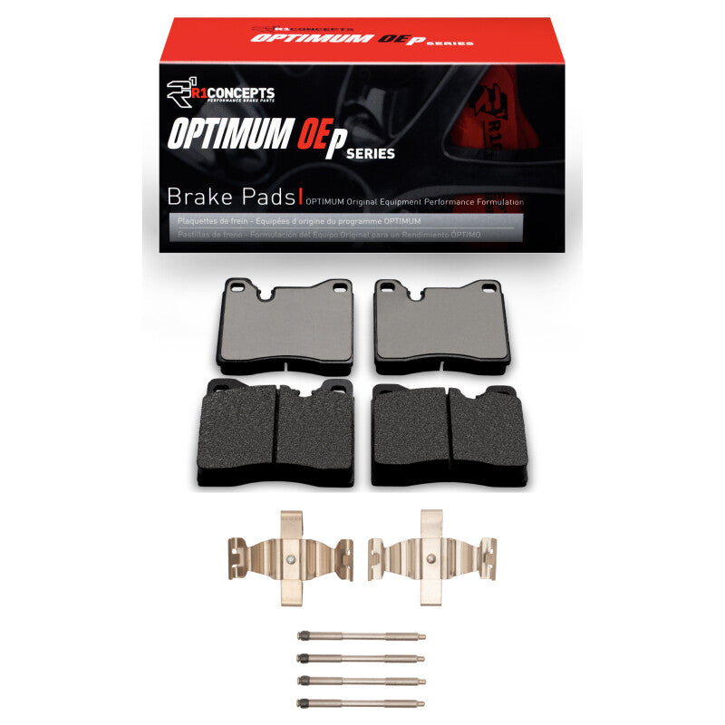 R1 Concepts R1 87-88 BMW M5 Front Optimum OE Pads & Hardware Kit