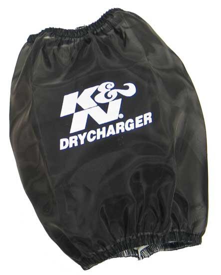 K&N Engineering K&N Black Drycharger Round Tapered Air Filter Wrap 5.5in Base ID x 4.5in Top ID x 6.5in H