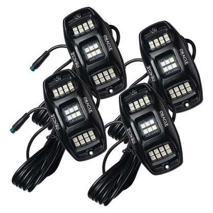 ORACLE Lighting Oracle Underbody RGB+W Wheel Well Rock Light Kit - 4 PCS - ColorSHIFT