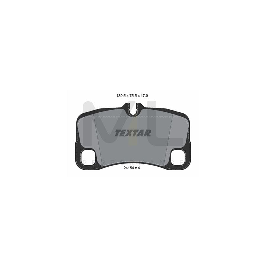 TEXTAR 2415401 Brake pad set for PORSCHE 911 prepared for wear indicator | ML Performance Car Parts