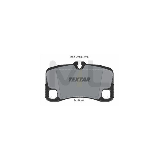 TEXTAR 2415401 Brake pad set for PORSCHE 911 prepared for wear indicator | ML Performance Car Parts