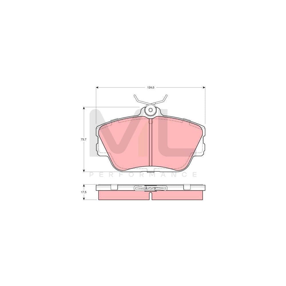 TRW Gdb4063 Brake Pad Set Not Prepared For Wear Indicator | ML Performance Car Parts