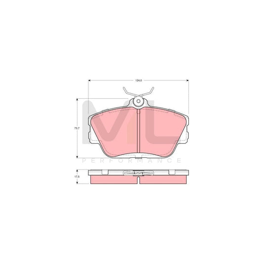 TRW Gdb4063 Brake Pad Set Not Prepared For Wear Indicator | ML Performance Car Parts
