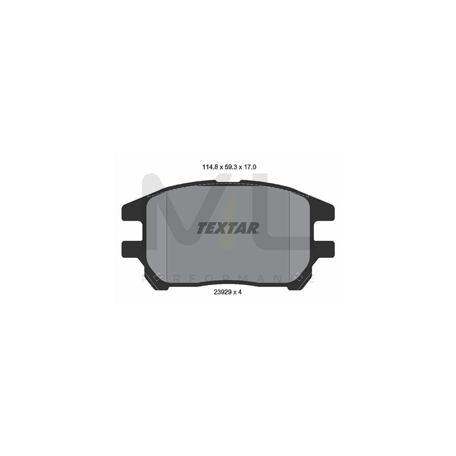 TEXTAR 2392901 Brake pad set for LEXUS RX I (XU10) not prepared for wear indicator | ML Performance Car Parts