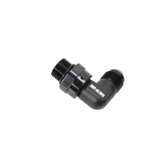 Snow Performance Snow -8 ORB to -8AN 90 Degree Swivel Fitting (Black)