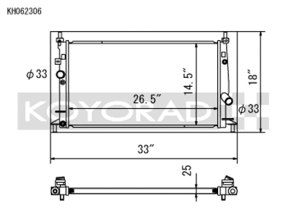Koyo 10-14 Mazda Mazda3/Mazdaspeed3 2.3L/2.5L I4 Radiator