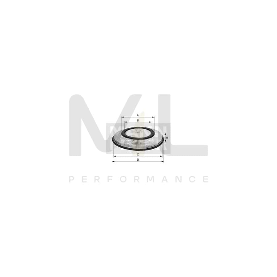 MANN-FILTER C 2722 Air Filter for NISSAN SUNNY Filter Insert