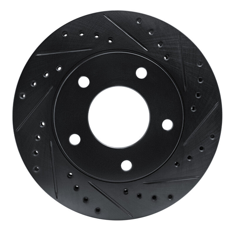 R1 Concepts R1 69-78 Cadillac Eldorado Rear/Front Right Drilled & Slotted Black Brake Rotor