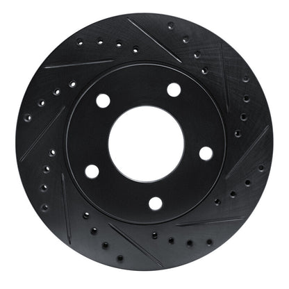R1 Concepts R1 69-78 Cadillac Eldorado Rear/Front Right Drilled & Slotted Black Brake Rotor