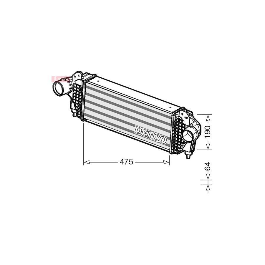 DENSO DIT01005 Intercooler for Alfa Romeo 4C