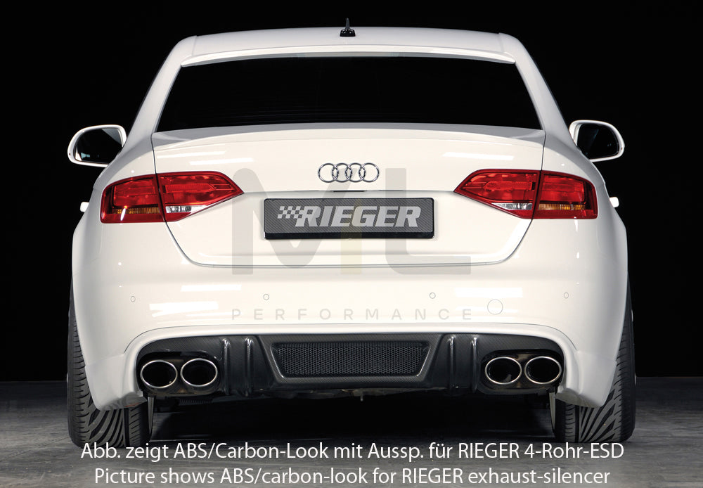 Rieger 00055530 Audi B8 B81 S4 Rear Diffuser 5 | ML Performance UK Car Parts