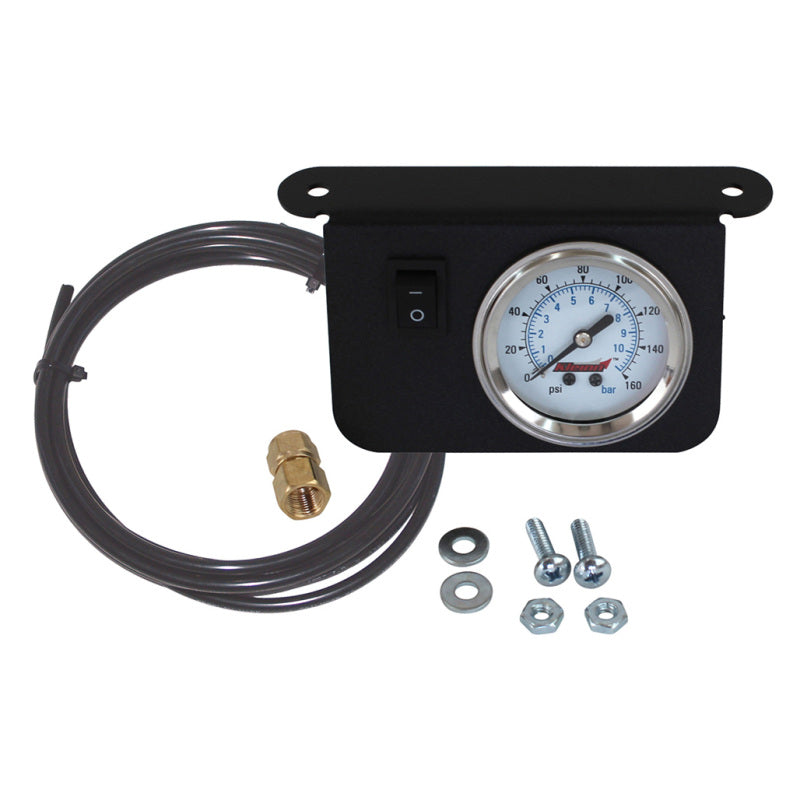 Kleinn Air Horns Kleinn Illuminated Single Needle 160 PSI Dash Panel Gauge w/ On/Off Switch