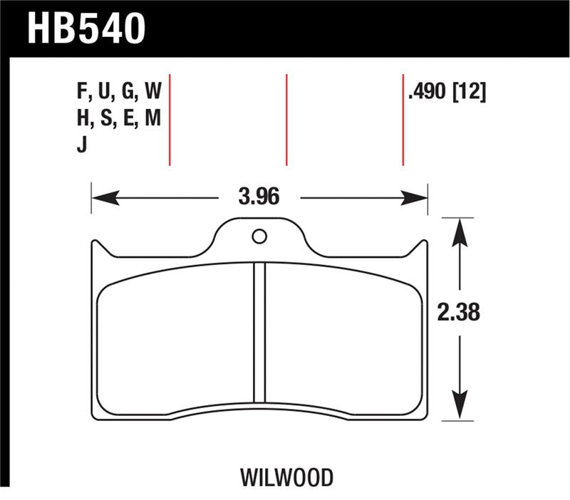Hawk Performance Hawk Wilwood DTC-30 Brake Pads