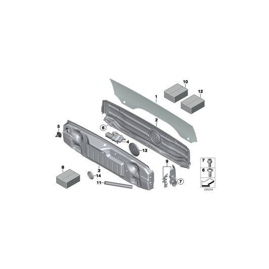 Genuine BMW 54347276936 Emergency Release, Rear Window (Inc. 650i, 650iX 4.0 & 650iX) | ML Performance US Car Parts