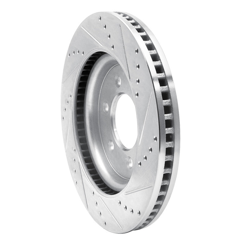 R1 Concepts R1 21-25 Ford F-150 4WD Front Left Drilled & Slotted Silver Brake Rotor