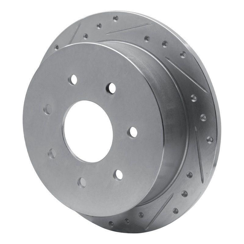 R1 Concepts R1 97-04 Ford F-250 2WD (Excl Super Duty) Rear Left Drilled & Slotted Silver Brake Rotor