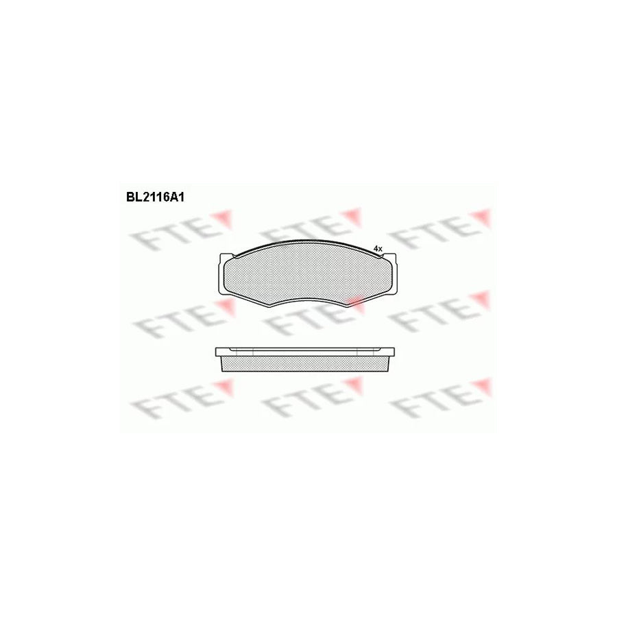 FTE Bl2116A1 Brake Pad Set