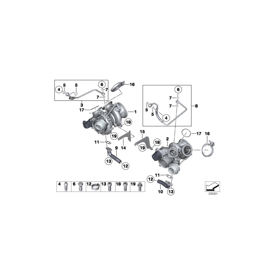 Genuine BMW 11427562143 RR6 F02 F03 Return Pipe ZYL. 7-12 (Inc. Wraith, 760Li & Ghost) | ML Performance US Car Parts