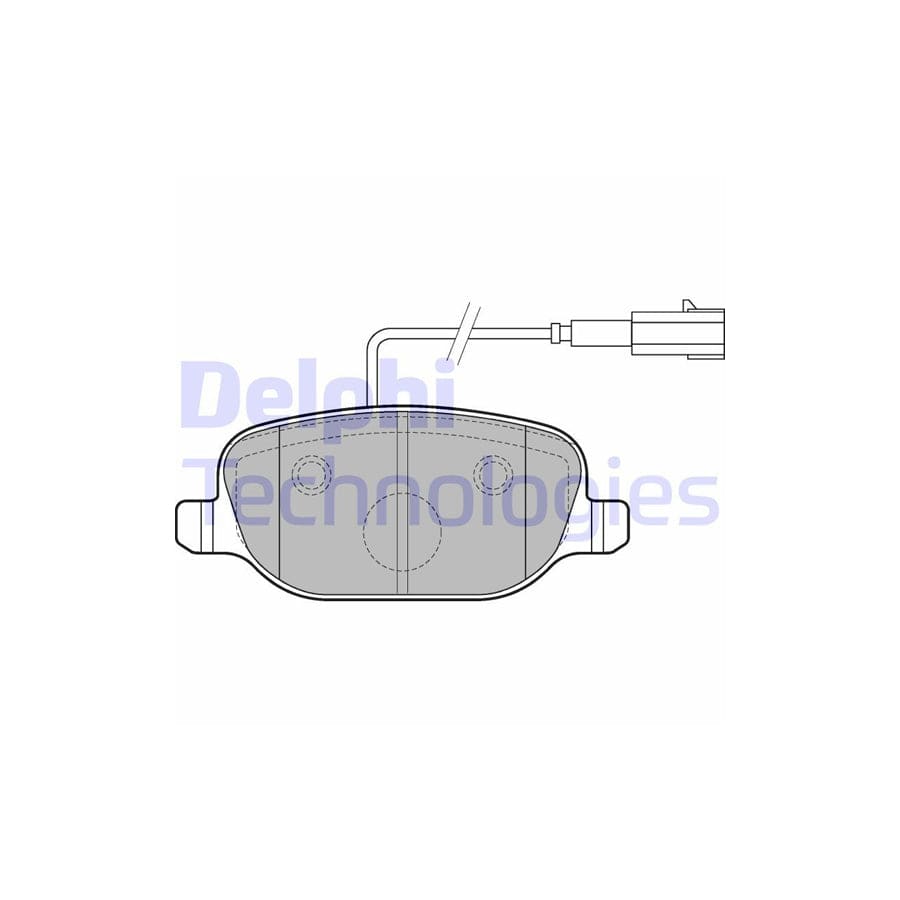 Delphi Lp2223 Brake Pad Set For Alfa Romeo Giulietta