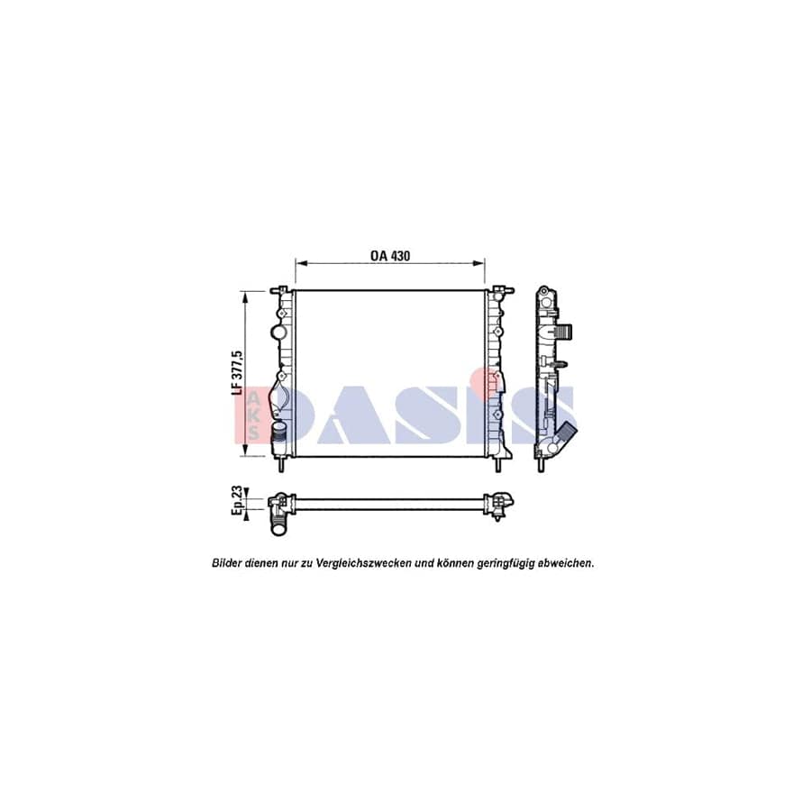 AKS Dasis 181700N Engine Radiator