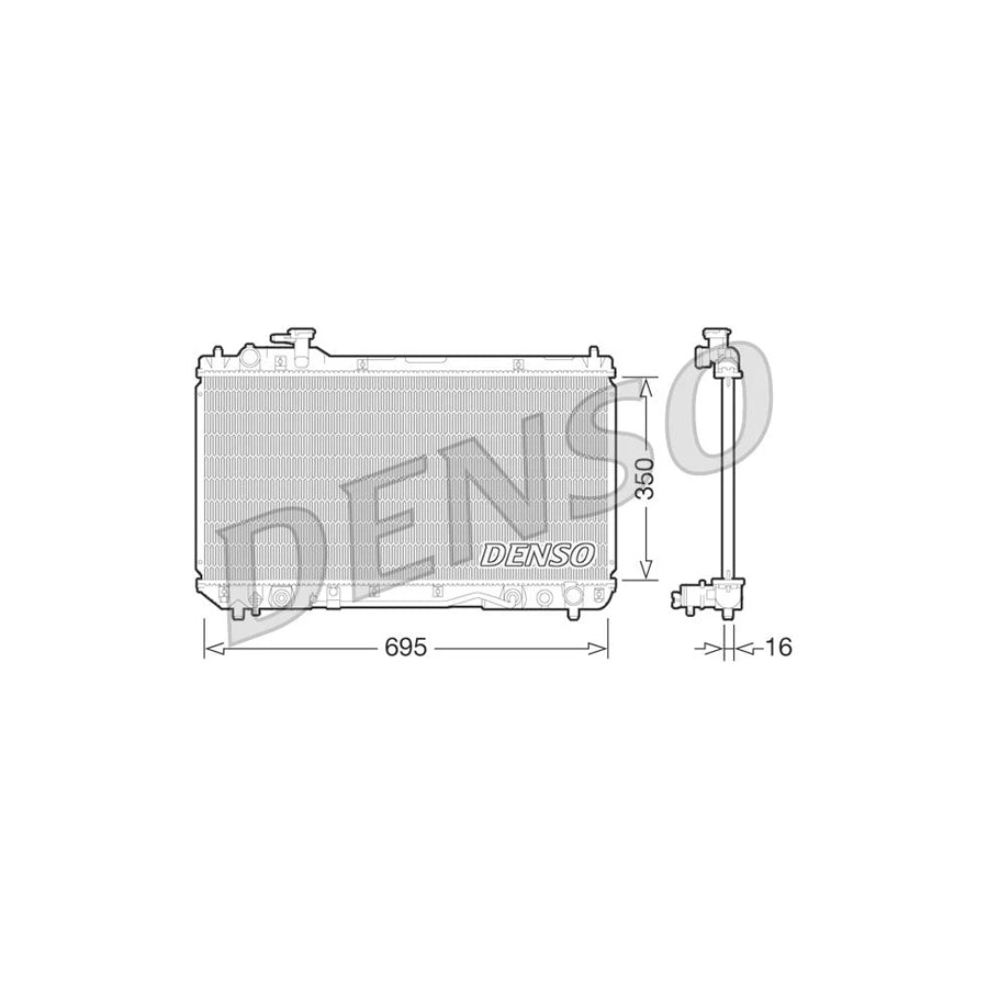 DENSO DRM50061 Engine Radiator for Toyota Rav 4