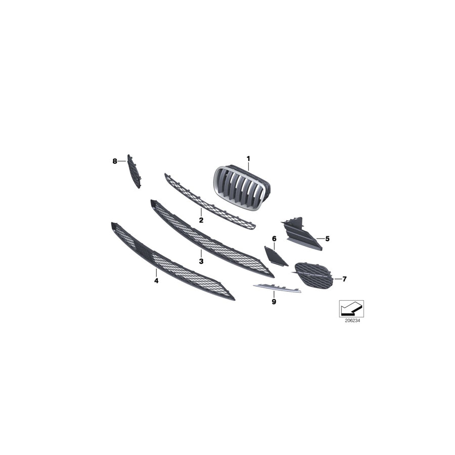Genuine BMW 51747222876 E70 Cover, Brake Duct, Right (Inc. X5 30dX & X5 M50dX) | ML Performance US Car Parts